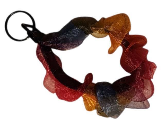 Handmade Scrunchie Wristlets, Fun Rainbow Designs