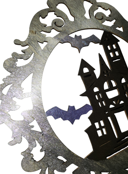 Hand-Painted Wooden Halloween Signs – Assorted Designs