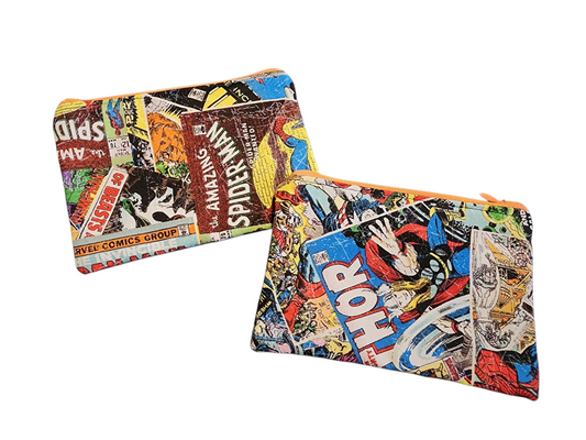 Zipper Pouch - Comic Book Prints