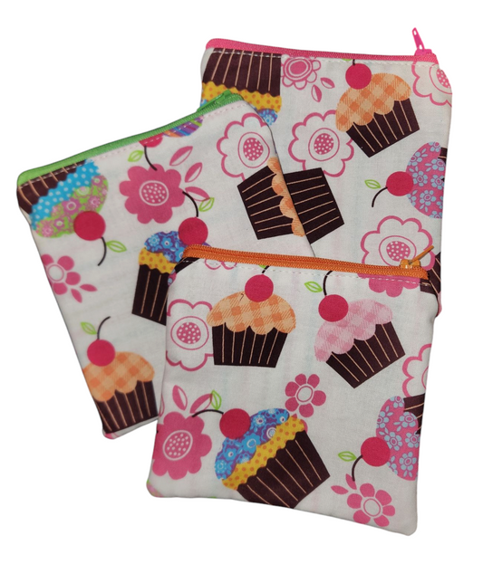 Zipper Pouch - Cupcakes