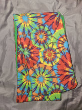 Infinity Scarf - Tie-Dye, Bold Rainbow Fleece