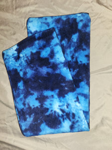 Infinity Scarf - Tie-Dye, Navy and Blue Blend Fleece
