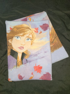 Toddler Pillowcase / Travel Pillowcase - Disney's Frozen II Anna with leaves Fleece