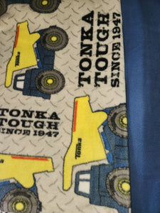 Throw Blanket - Tonka Trucks Fleece::Blue Fleece