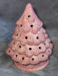 Ceramic Holiday / Christmas Decoration - Tree, Mantle Spruce: Small; Lighted
