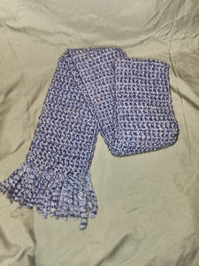 Crocheted Scarf - Lilac Blend