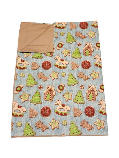 Standard Handmade Holiday Pillowcase, Christmas Cookie Designs