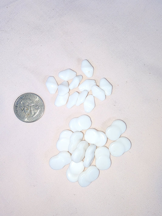 Jewelry Destash, Assorted Milk Glass Beads