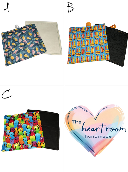 Handmade Potholder, Single General Assorted Prints