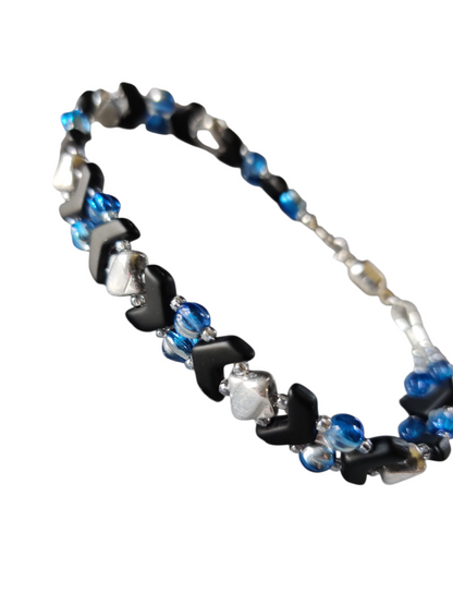 Handmade Beaded Bracelet - Duo, Chevrons - Assorted Designs