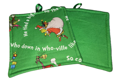 Handmade Potholder, 2-Pack Assorted Licensed Prints