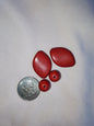 Jewelry Destash, Assorted Red Acrylic Beads