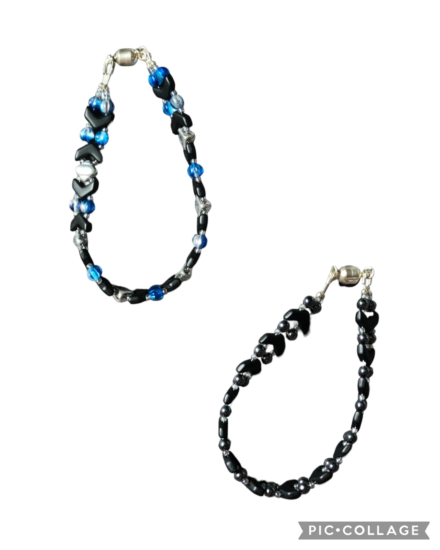 Handmade Beaded Bracelet - Duo, Chevrons - Assorted Designs