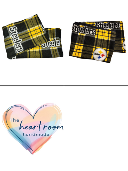 Handmade Infinity Scarf – Licensed Pittsburg Steelers Team Spirit