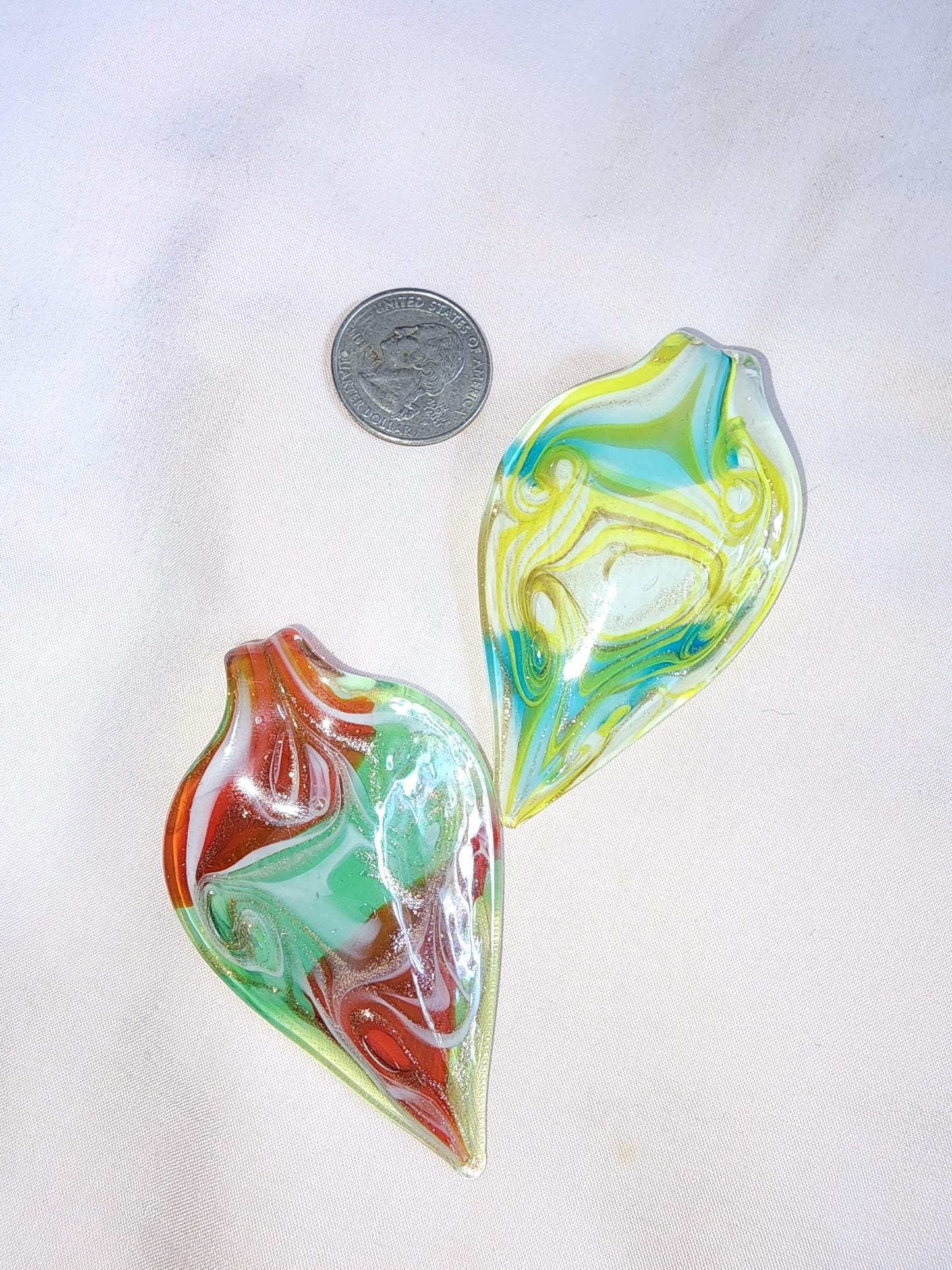Jewelry Destash, Glass Pendant - Spear