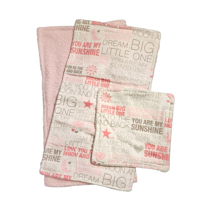 Baby Set - Moon, Sunshine & Love Pink & Grey