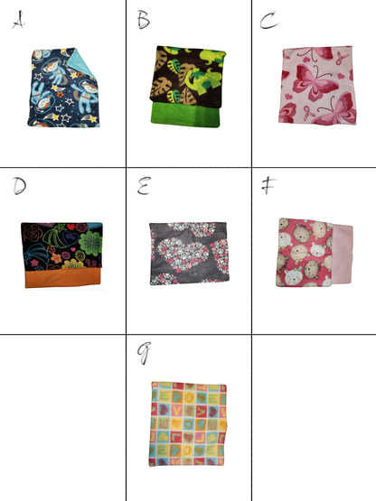 Handmade Stuffed Fleece Pillows - Assorted Kid Prints