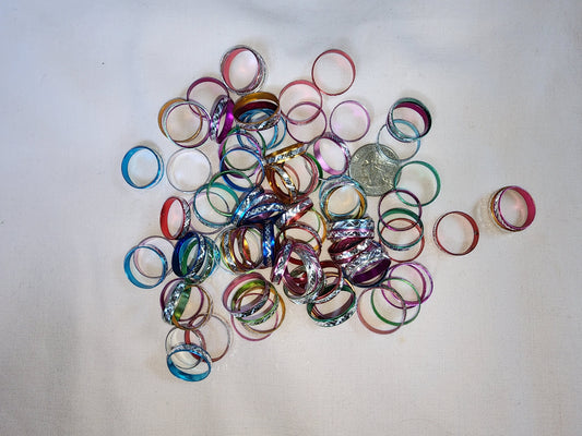 Jewelry Destash, Metal Rings, Assorted Sizes & Colors