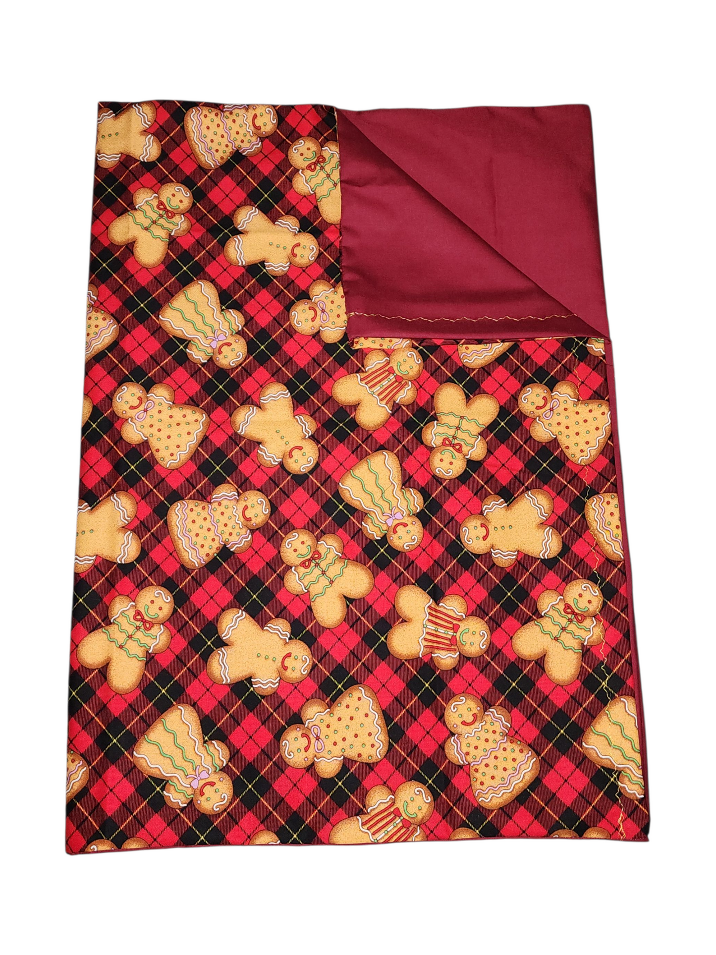 Standard Handmade Holiday Pillowcase, Christmas Cookie Designs