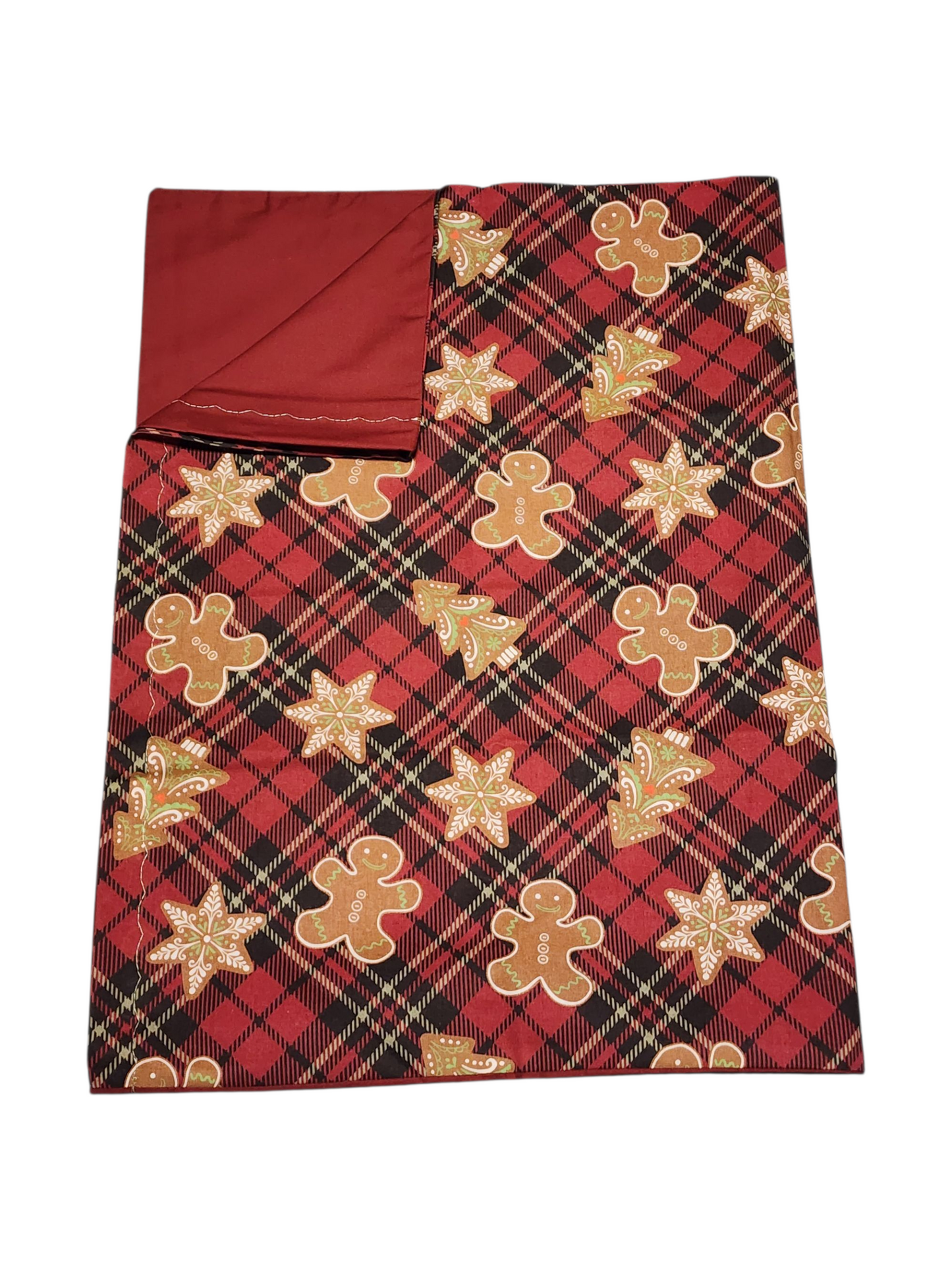 Standard Handmade Holiday Pillowcase, Christmas Cookie Designs
