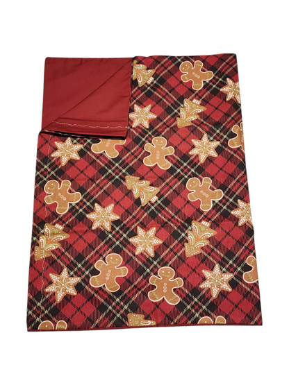Standard Handmade Holiday Pillowcase, Christmas Cookie Designs
