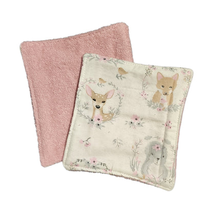 Baby Set - Woodland Critters, Pink & Grey