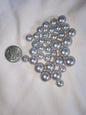 Jewelry Destash, Assorted Plastic Silver Pearl Beads