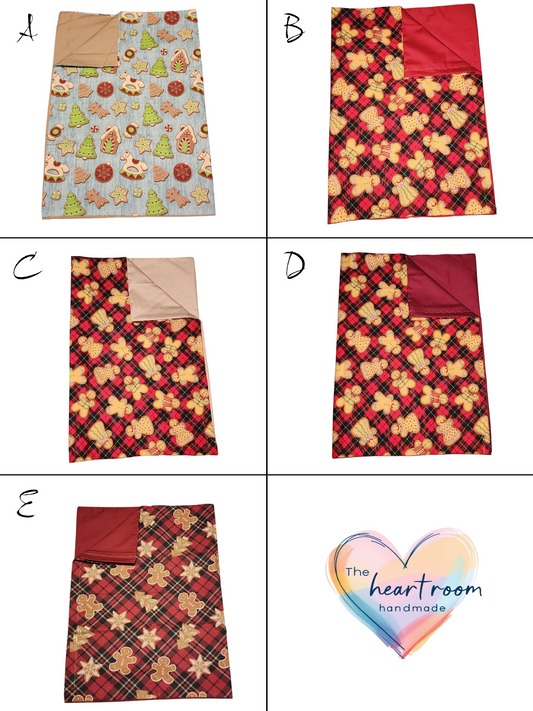 Standard Handmade Holiday Pillowcase, Christmas Cookie Designs