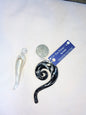 Jewelry Destash, Glass Pendant - Swirl & Drop