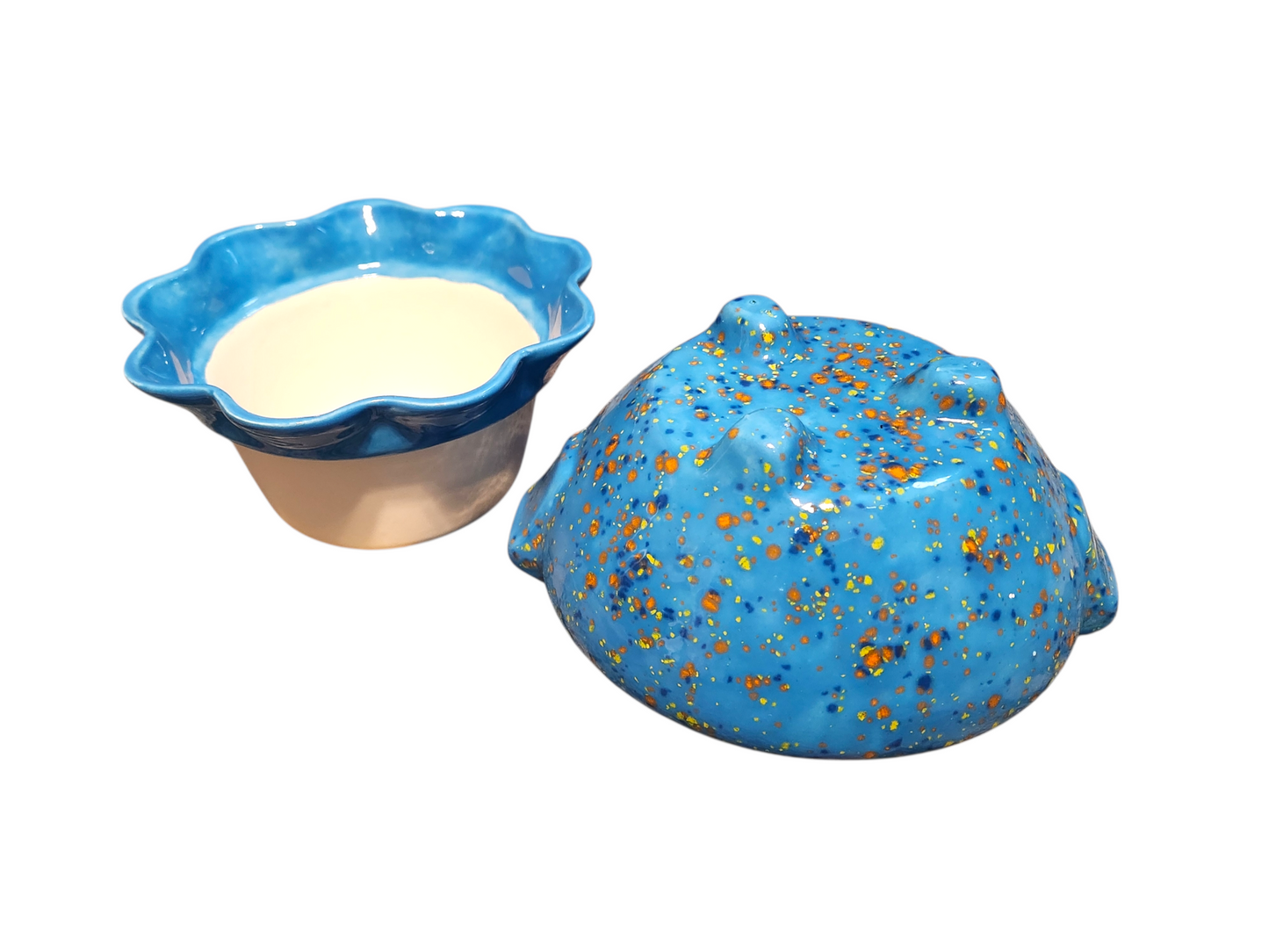 Medium Ceramic Violet Pot - Assorted Colors