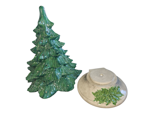 X-Large Ceramic Tree, Nowell with Holly Base
