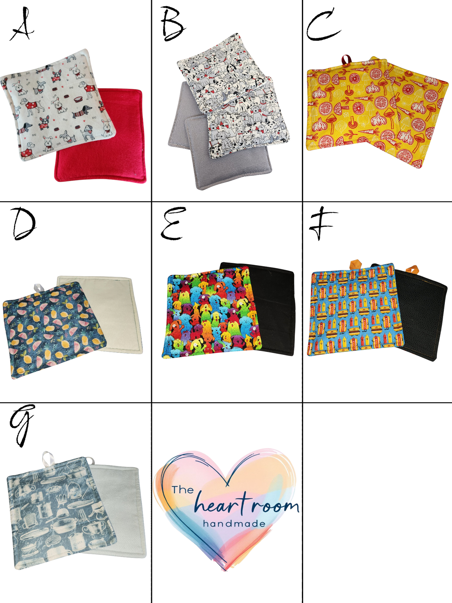 Handmade Potholder, 2-Pack General Assorted Prints