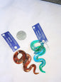 Jewelry Destash, Glass Pendant - Snake