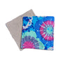 Baby Large Washcloth Pair - Tie Dye, Blue Pink & Mint Flannel