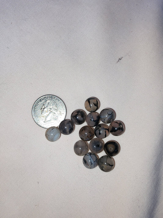 Jewelry Destash, Grey Glass Beads