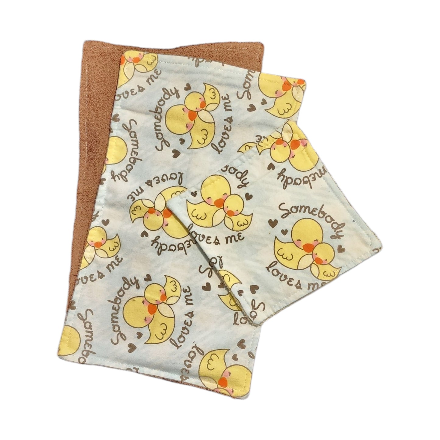 Baby Set - Duck 'Somebody Loves Me' on Light Blue