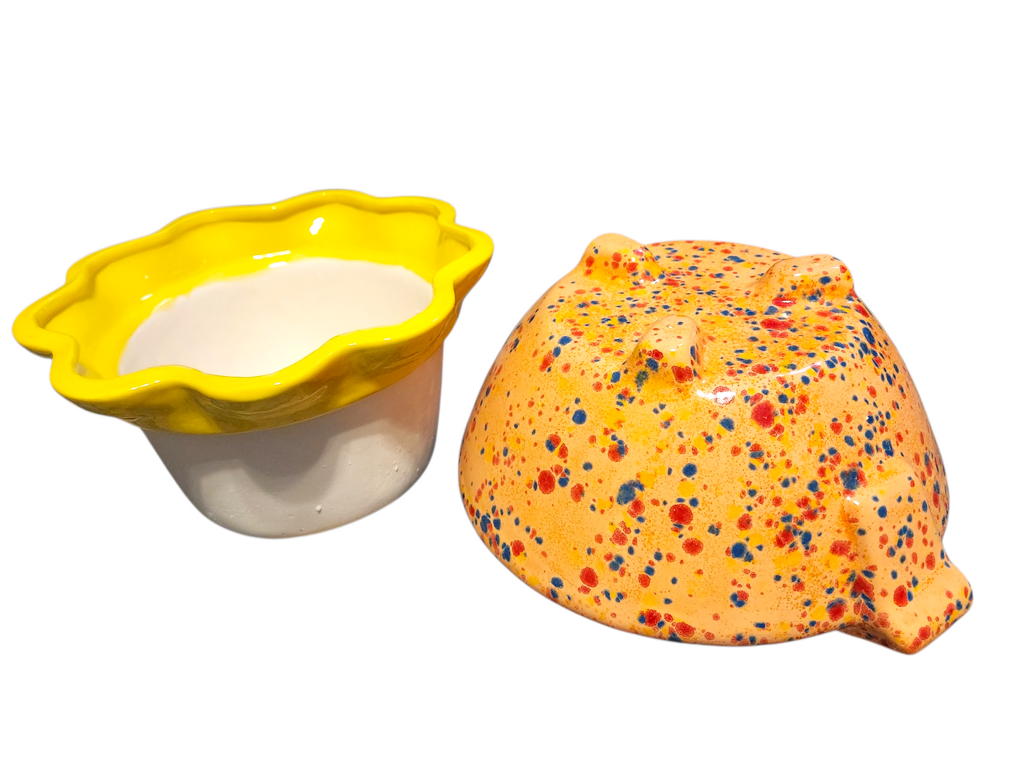 Large Ceramic Violet Pot - Assorted Colors