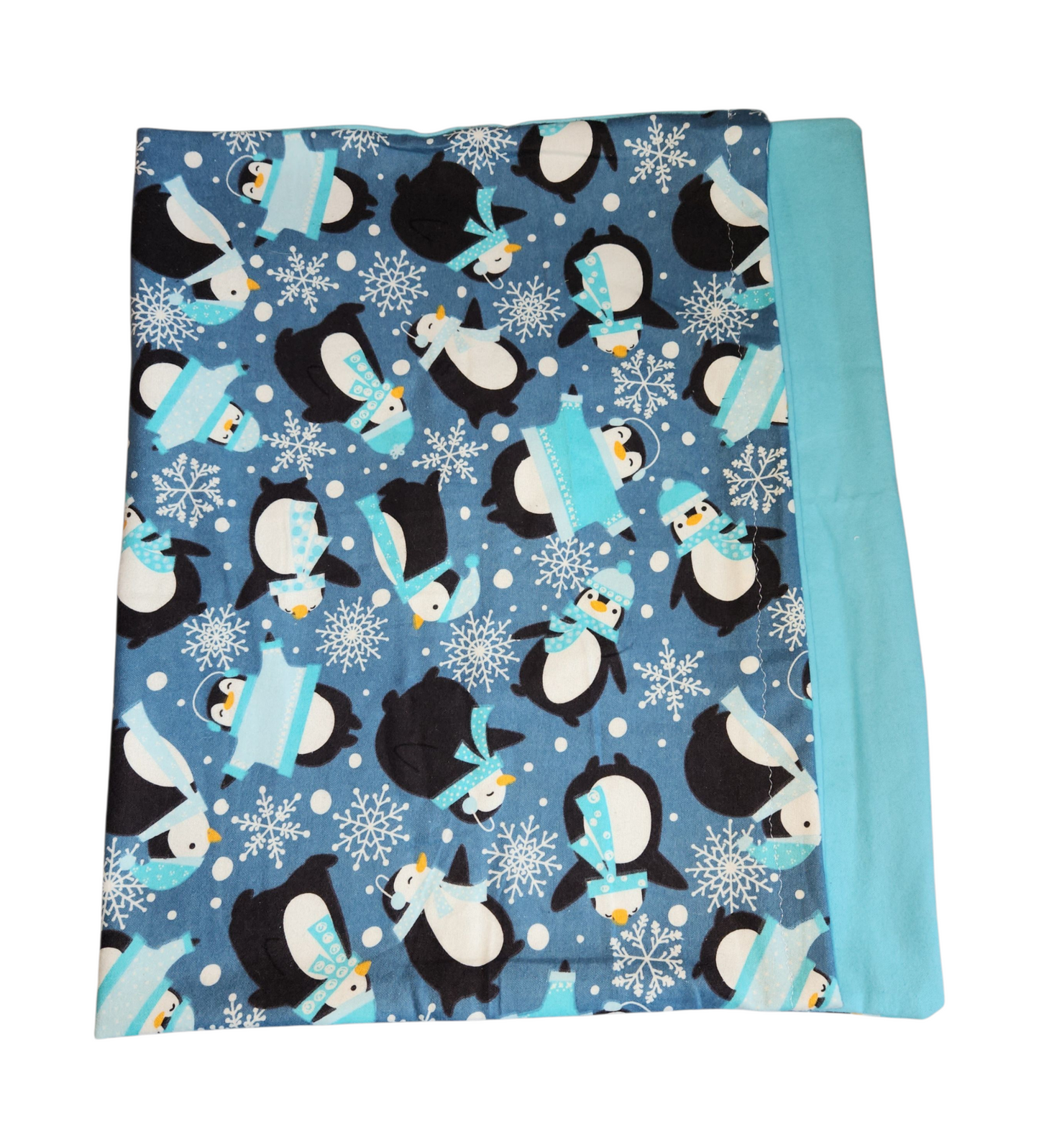 Standard Handmade Holiday Pillowcase, Winter Critters Designs