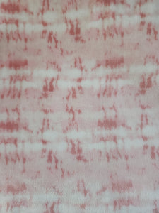 Throw Blanket - Tie-Dye, Pink and White Blend Sew Lush