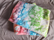 Infinity Scarf - XLarge/Long - Marble, Rainbow on White Fleece