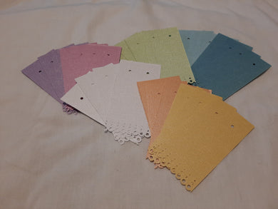 Display Card - 2x4 - 26pcs - Metallic Pastel w/ Scalloped Bottom