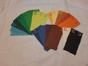Display Card - 2x4 - 39pcs - Assorted Colors w/ Edge