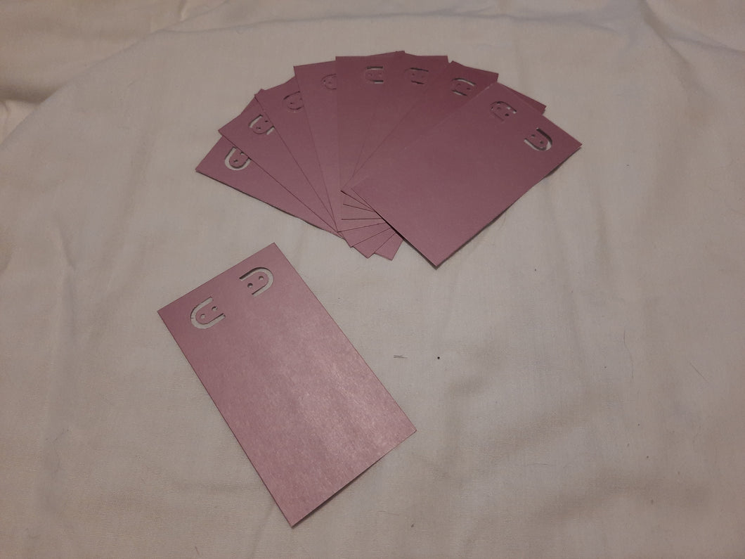 Display Card - 2.5x4.25 - 44pcs - Pearl Magenta Pink