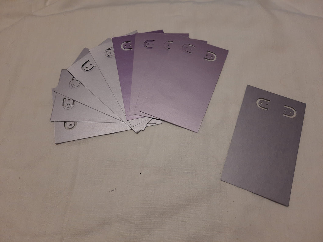 Display Card - 2.5x4.25 - 50pcs - Pearl Purples
