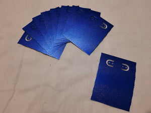 Display Card - 2.5x3.25 - 35pcs - Foiled Texture Royal Blue w/ Edge