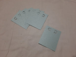 Display Card - 2.5x3.25 - 20pcs - Metallic Textured Light Aqua