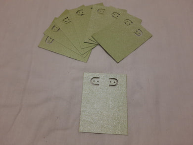 Display Card - 2.5x3.25 - 40pcs - Metallic Textured Lime Green