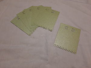 Display Card - 3x4 - 14pcs - Metallic Textured Lime w/Circles