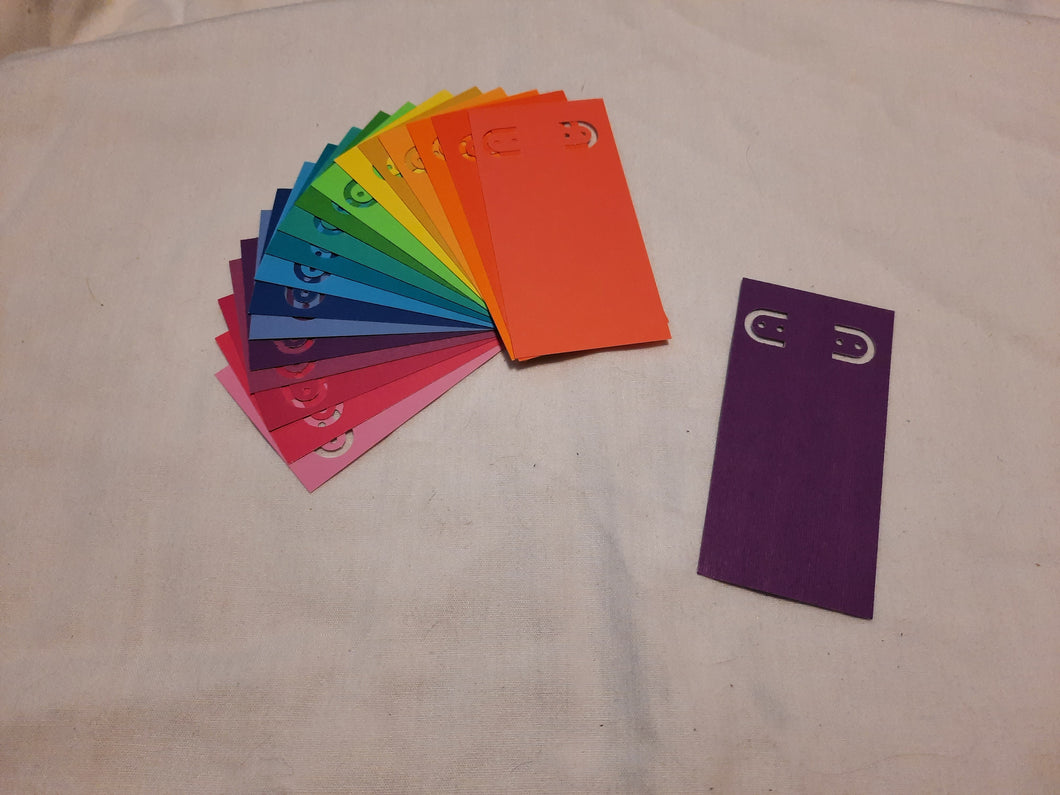 Display Card - 2x4 - 106pcs - Asst Bright Rainbow Colors