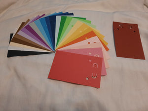 Display Card - 3.25x5 - 25pcs - Assorted Rainbow